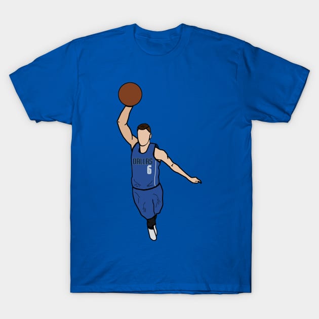 Kristaps Porzingis - Dallas Mavericks T-Shirt by xavierjfong